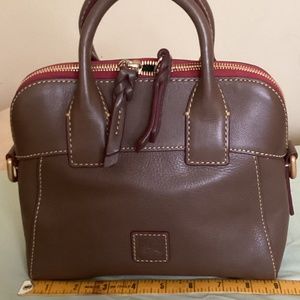 Dooney and Bourke Florentine leather Cameron crossbody bag.  Elephant